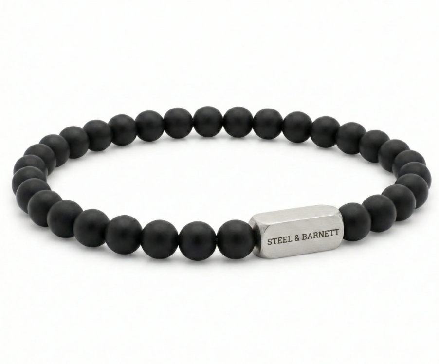 Stones Bracelet Natural Ned Matt Black