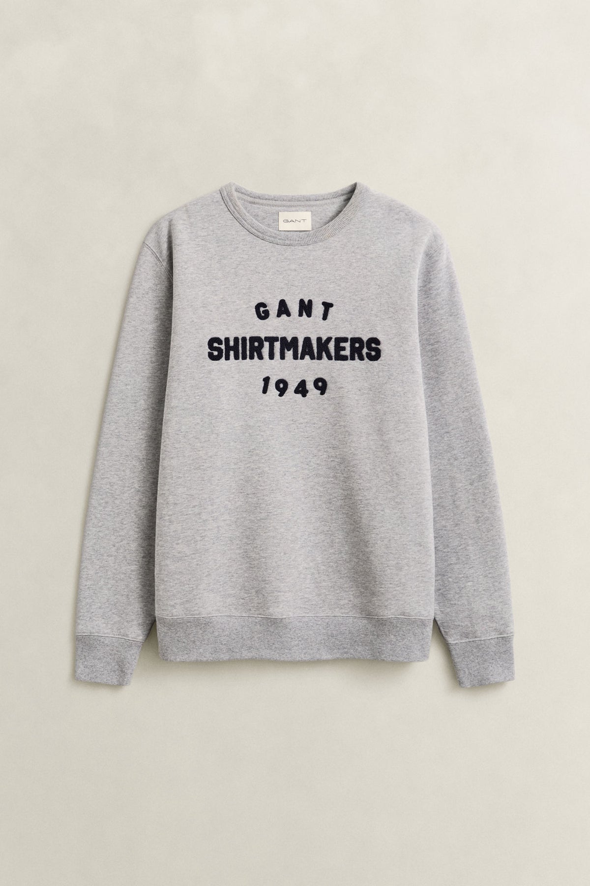 Graphic C-Neck Grey Melange