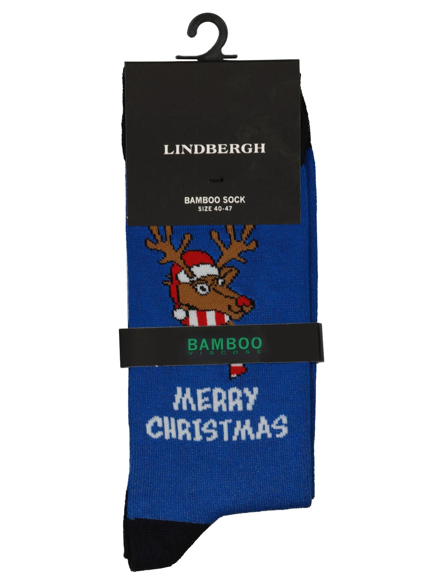 Christmas bamboo sock Blue