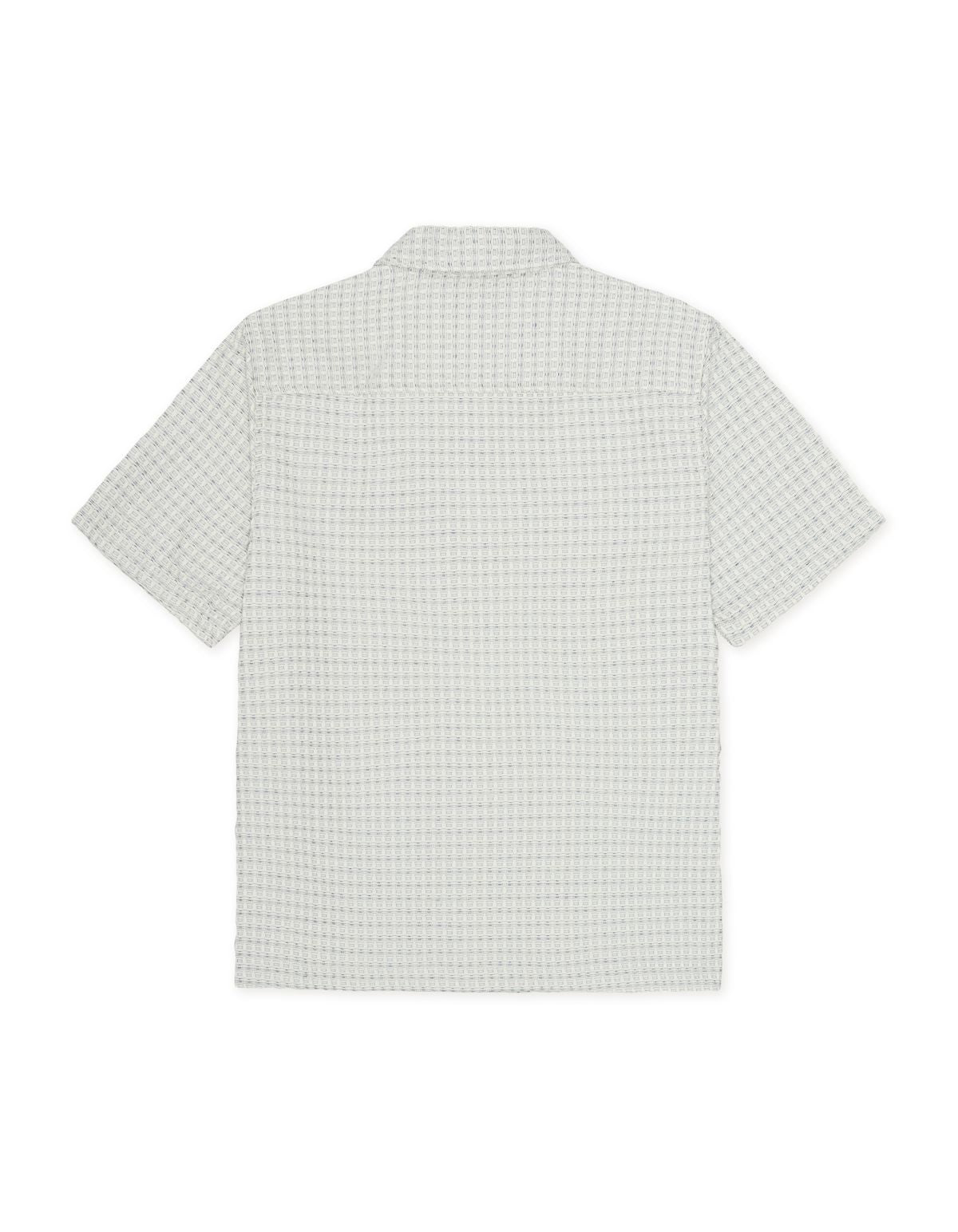 Check Seersucker Ss Shirt Light Ivory