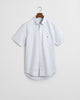 Reg Classic Oxford Stripe Ss Shirt Light Blue