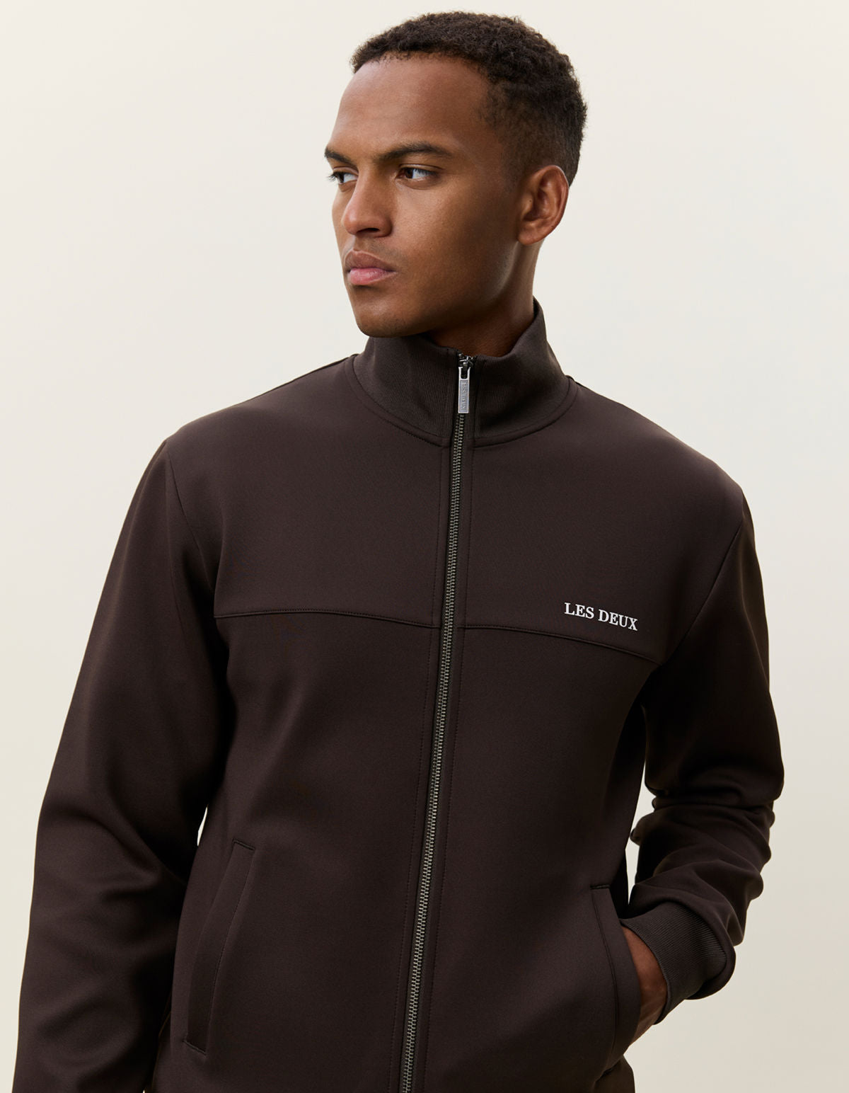 Les Deux Track Jacket Delicioso Brown