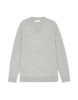 Melange V-Neck Knit Grey Melange