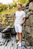 Superflex chino shorts w. belt White