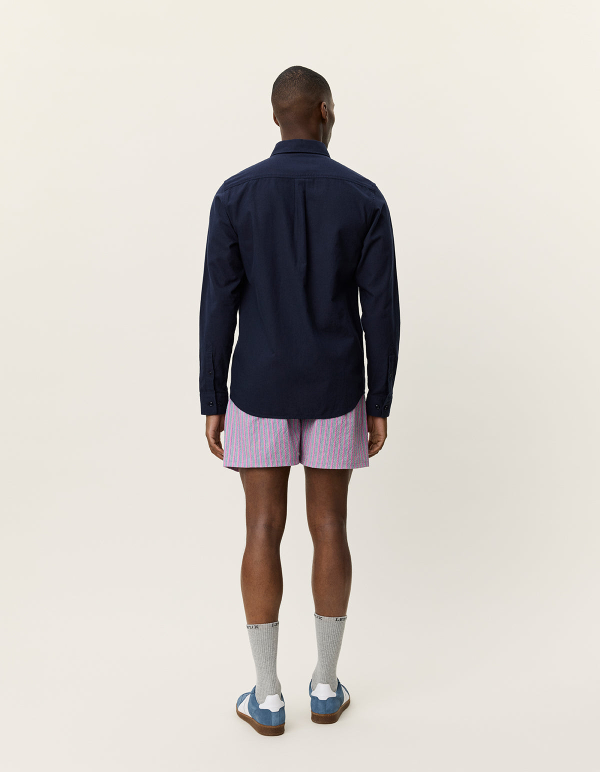 Konrad Cotton linen shirt Dark Navy