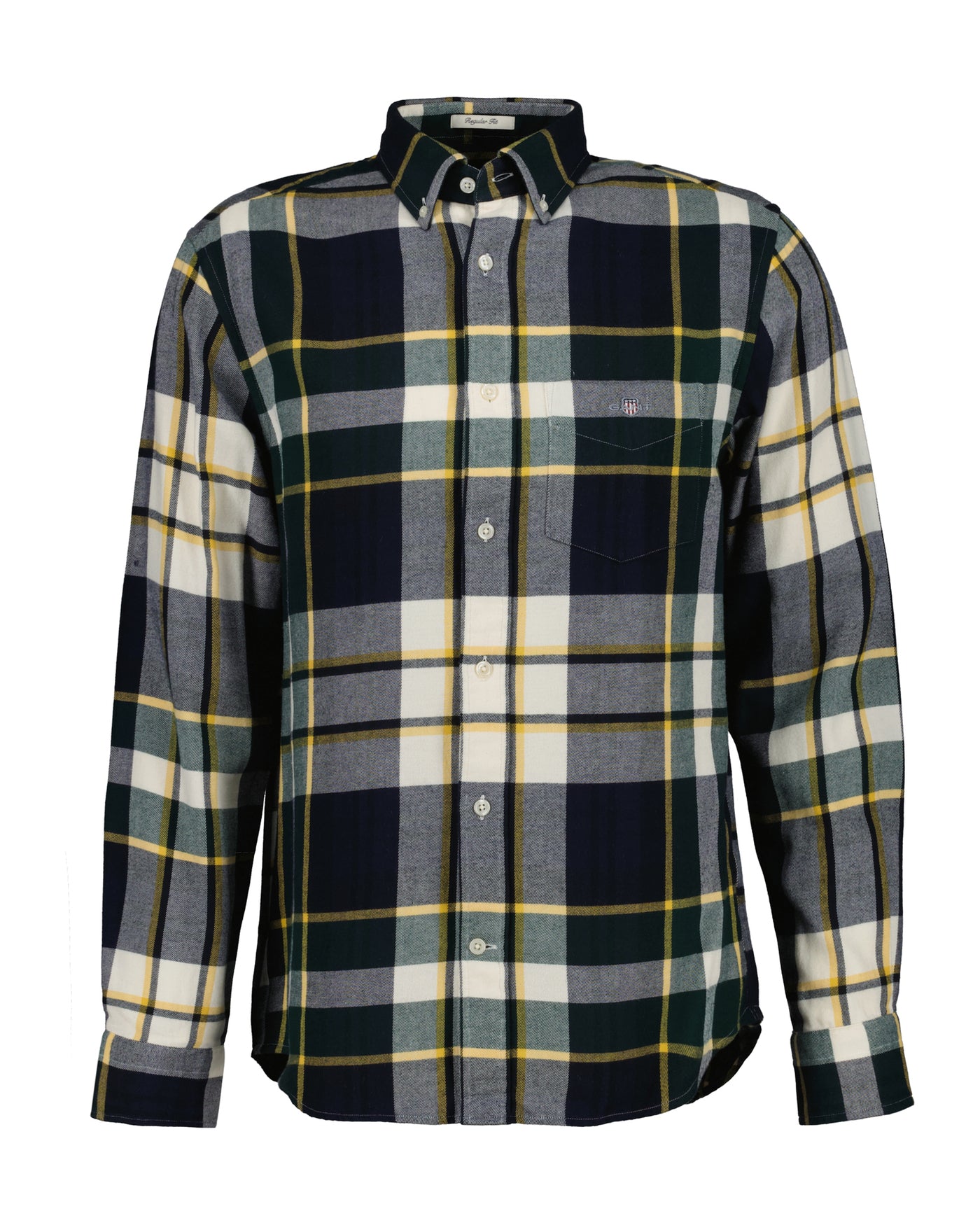 Reg Flannel Check Shirt Tartan Green