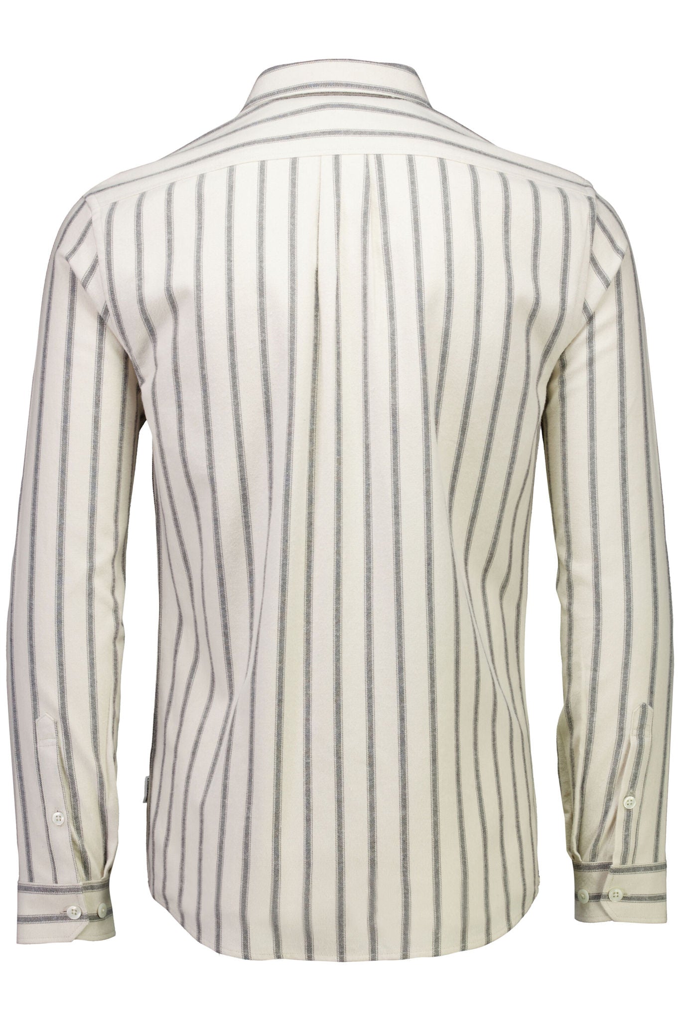 Brushed striped shirt L/S Ivory