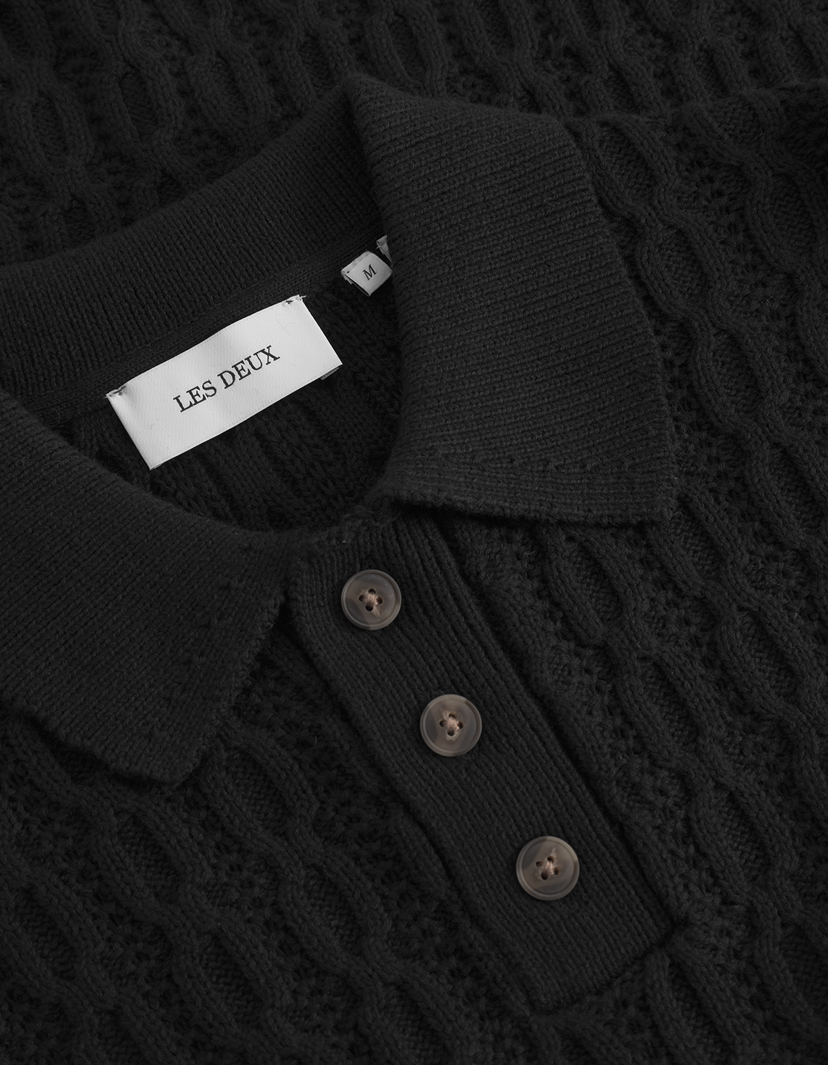 Garrett Knitted Polo Sort