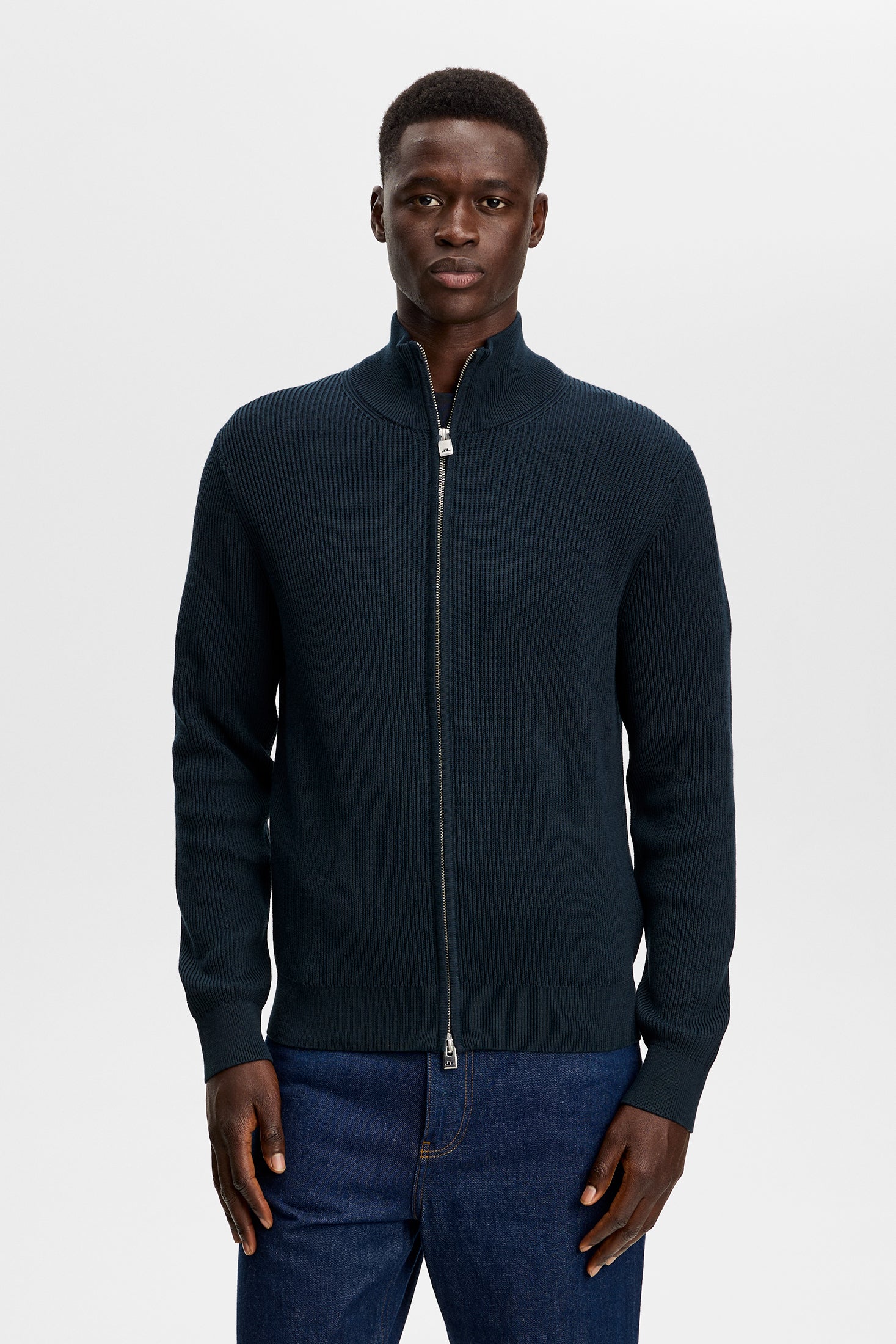 Alexis full zip cardigan Black