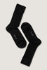 Fine Wool Crew Sock Black