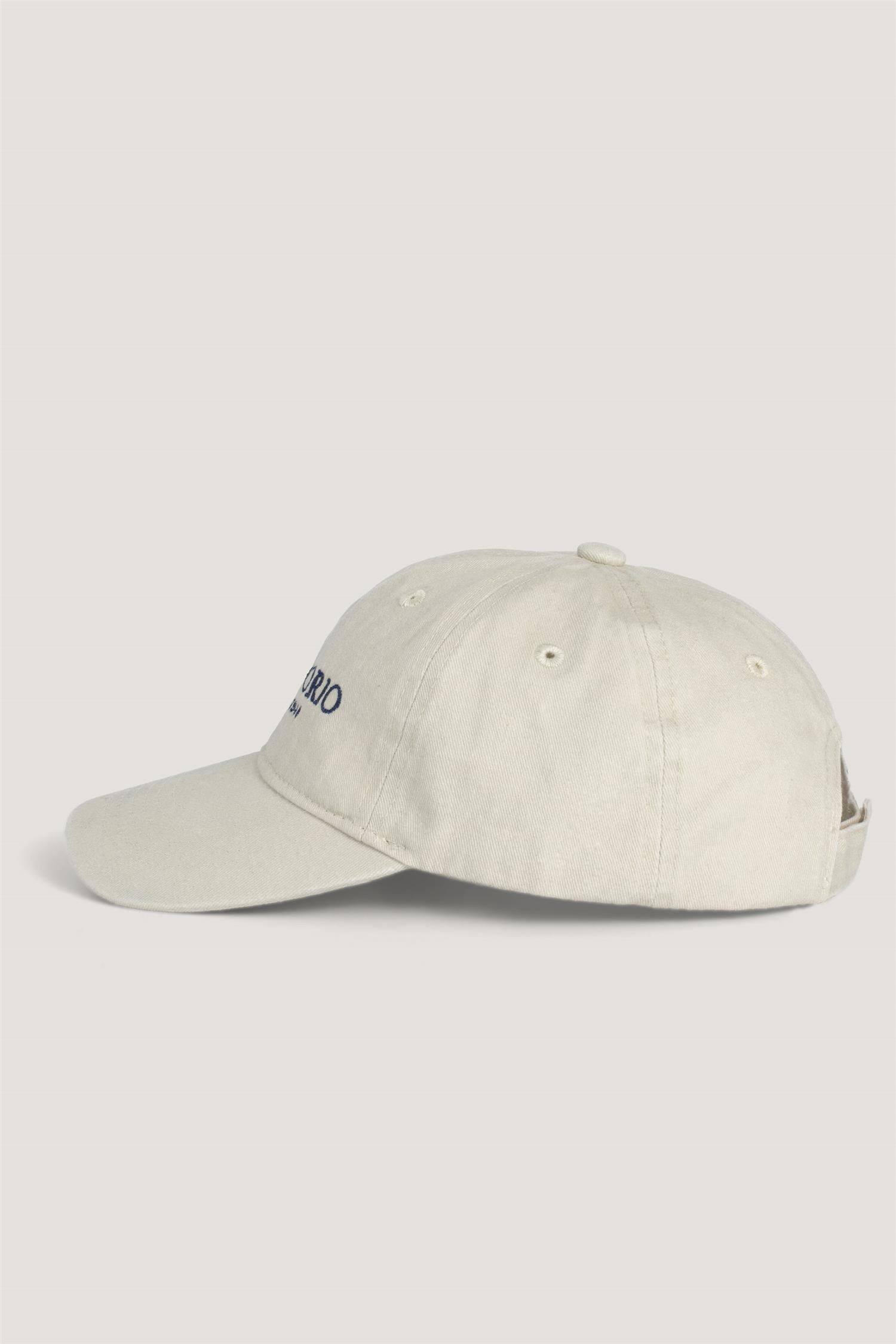 Washed Logo Plaka Caps Khaki