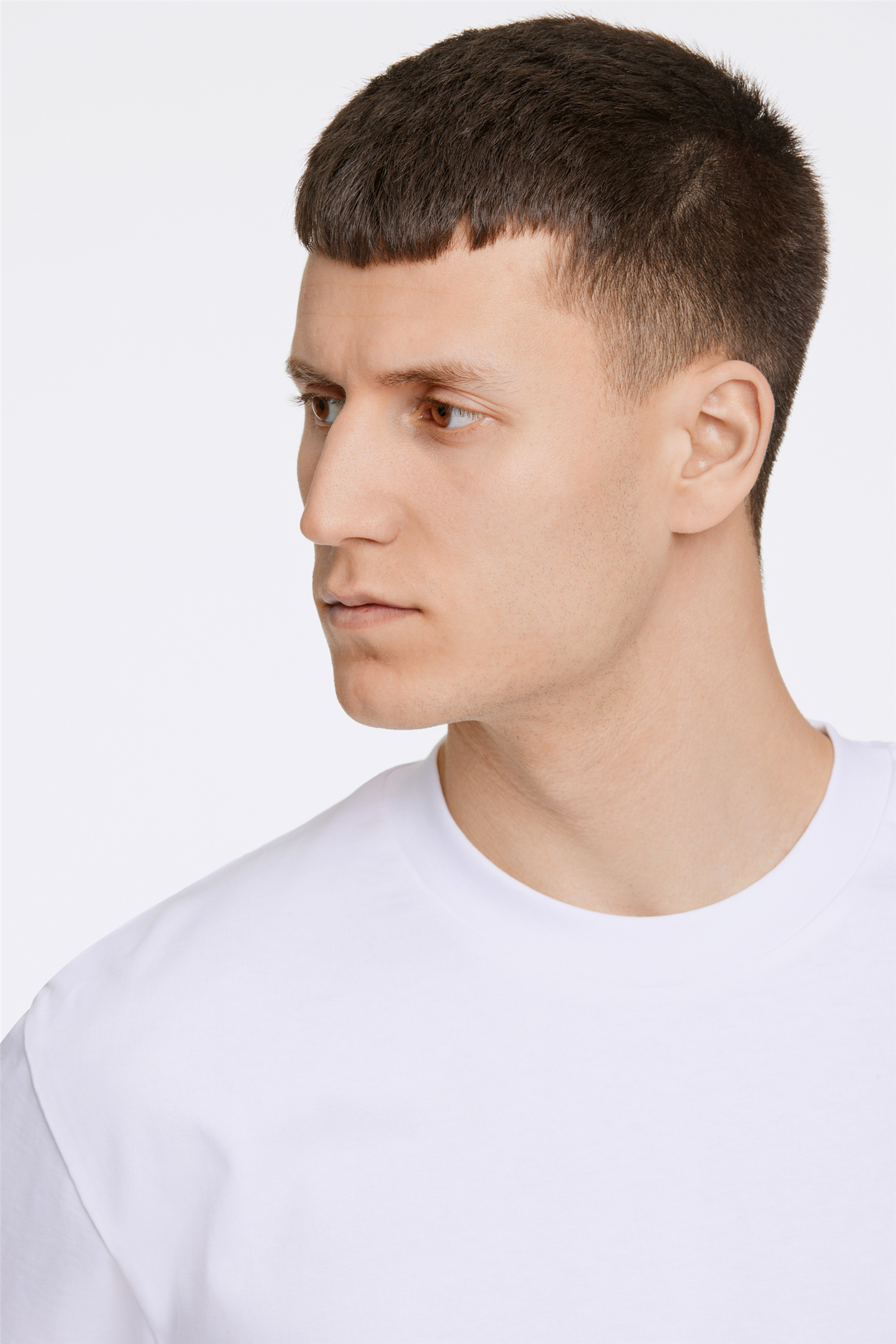 O-neck tee oversize S/S White