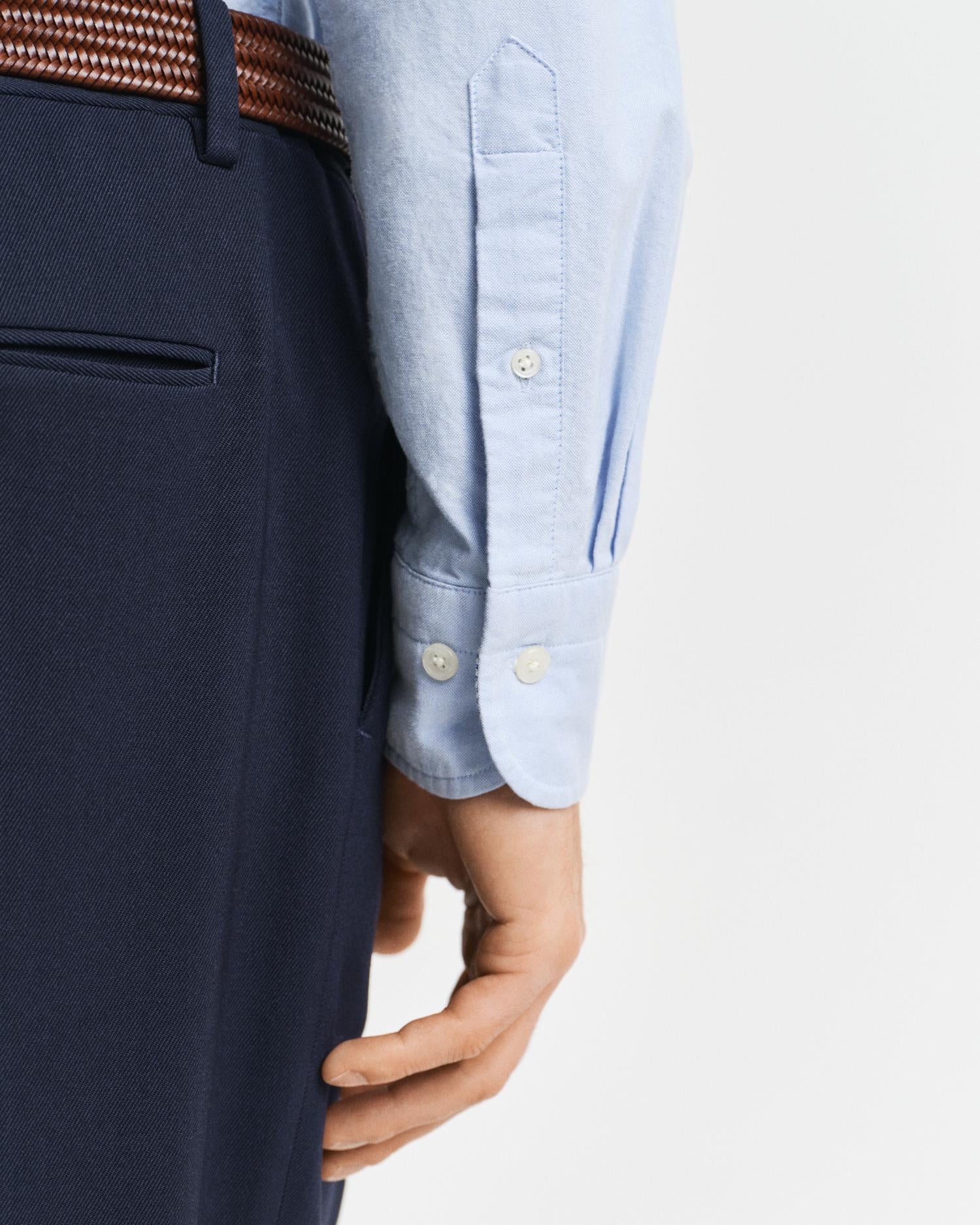 Slim Stretch Oxford Shirt Light Blue