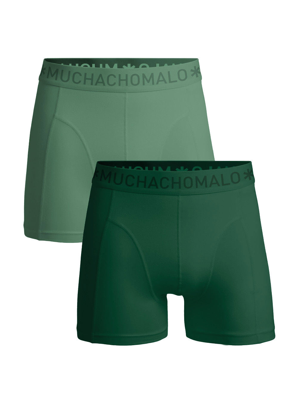 1010 Solid Boxer 2pk 803 Green/Green