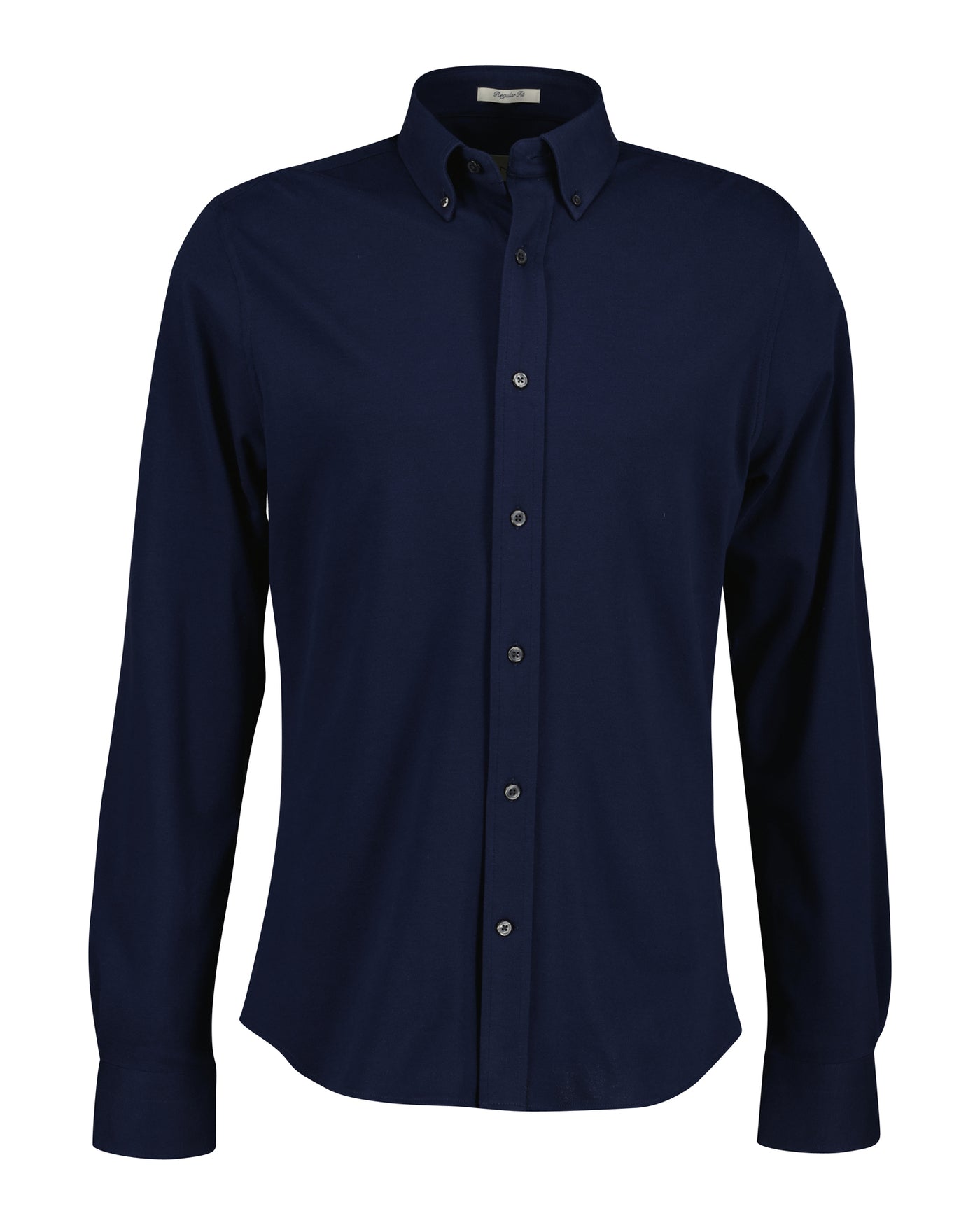 Reg Jersey Pique Stretch Shirt Marine