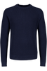 Ribbed L/s O-Neck Knit Navy