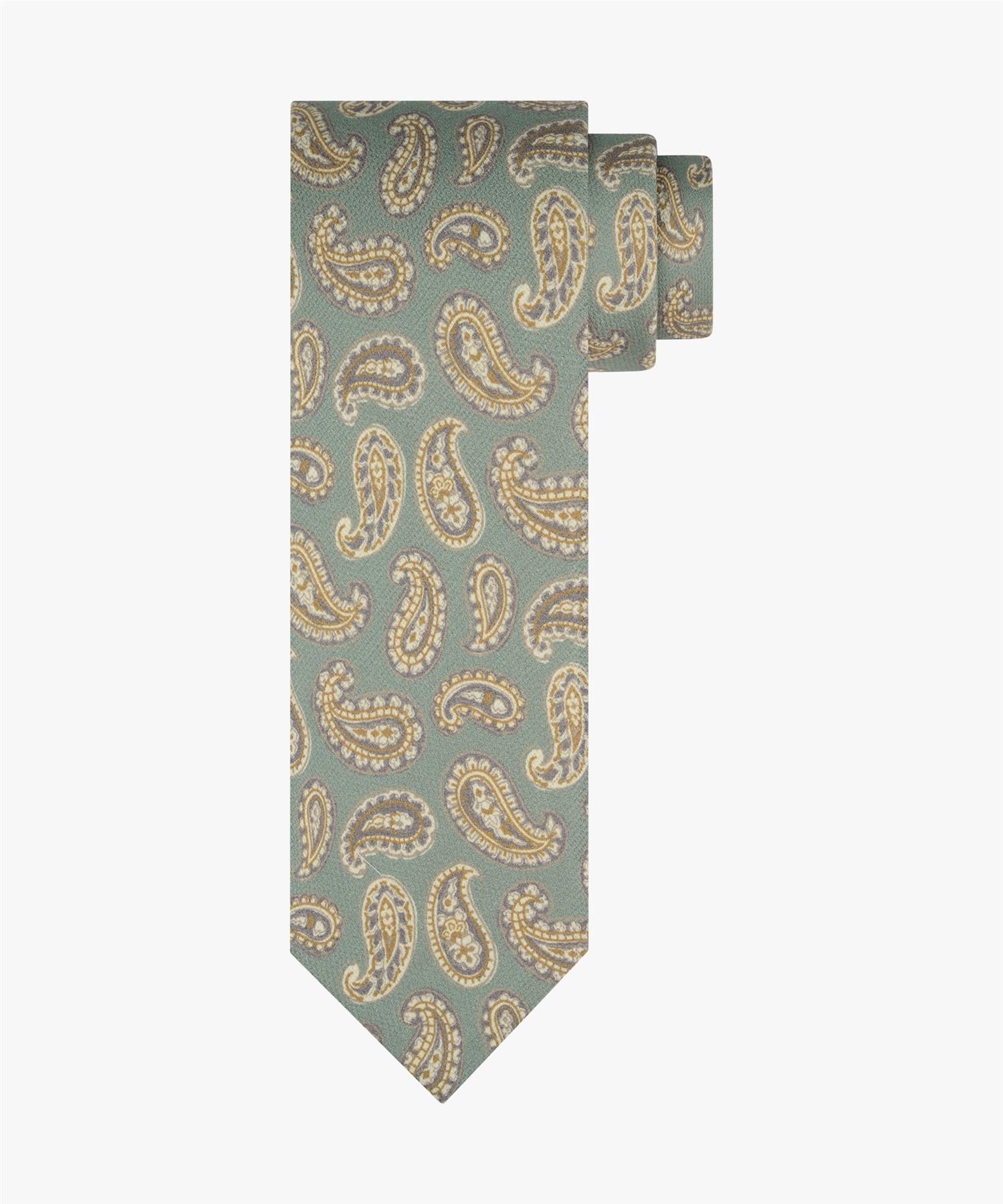 Tie silk print Green