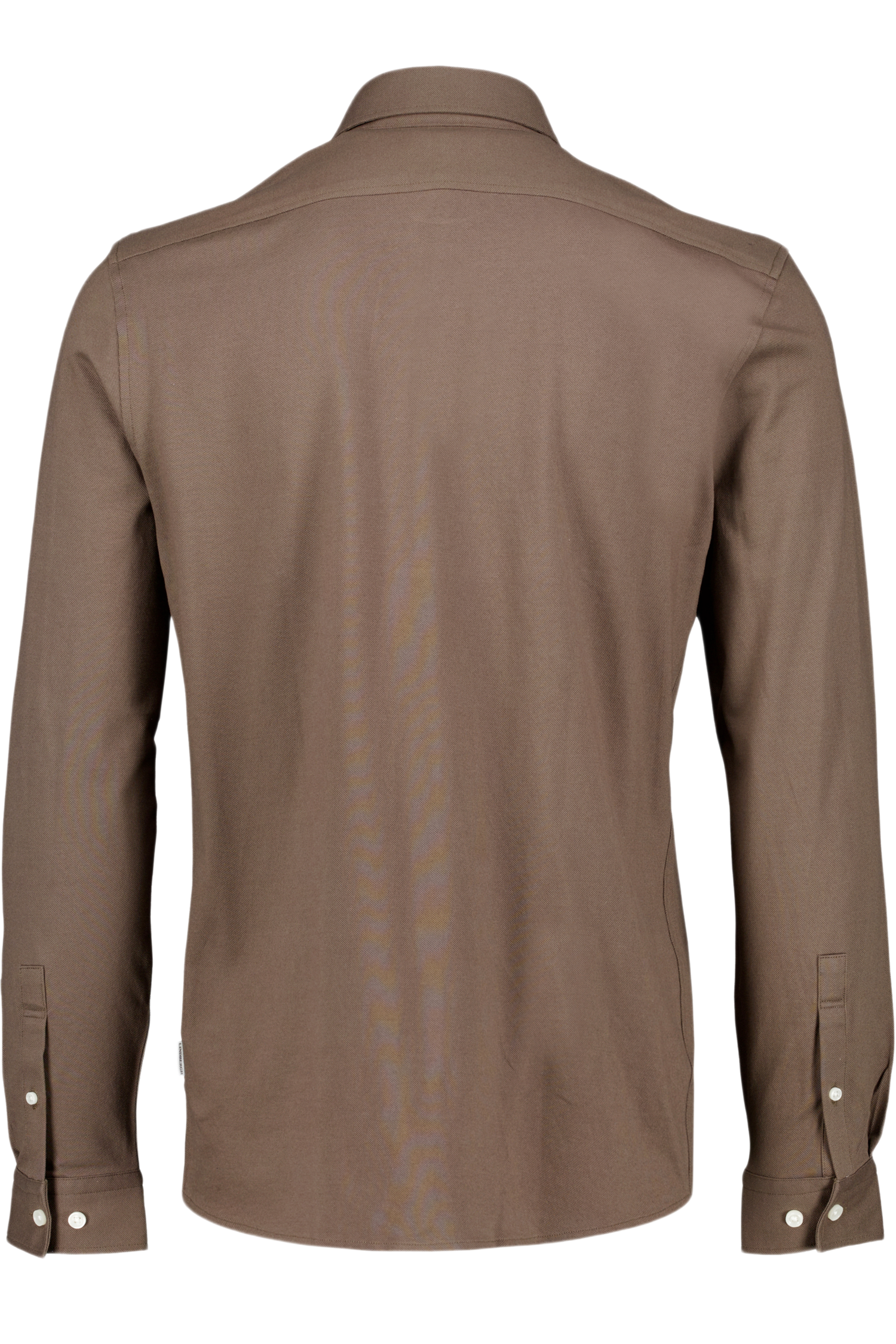 Knitted Dress Shirt L/s Dk Brown