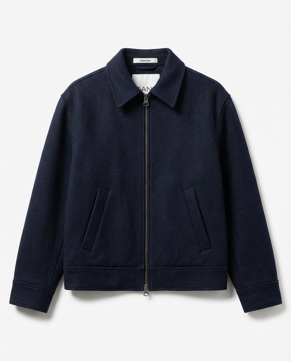 Handstitched Jacket Evening Blue