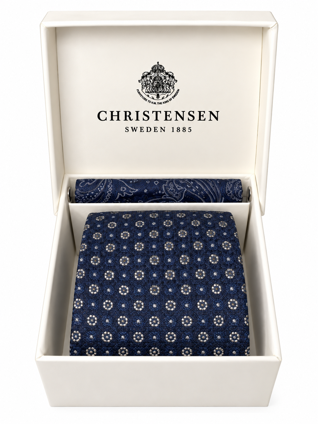 Tie & Pocket Square Box Set Navy