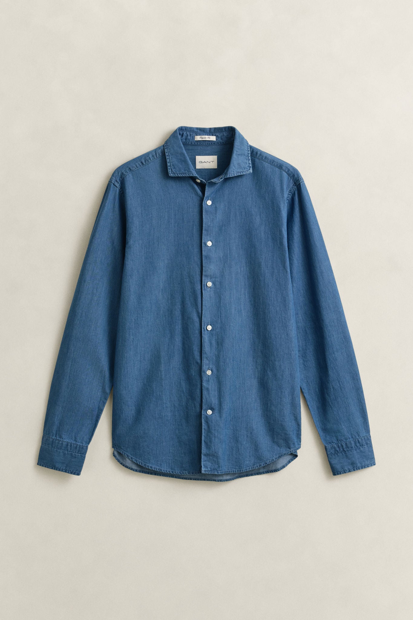 Reg Indigo Twill Shirt Semi Light Blue