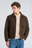 Wool Blend Jacket Dk Brown Mel