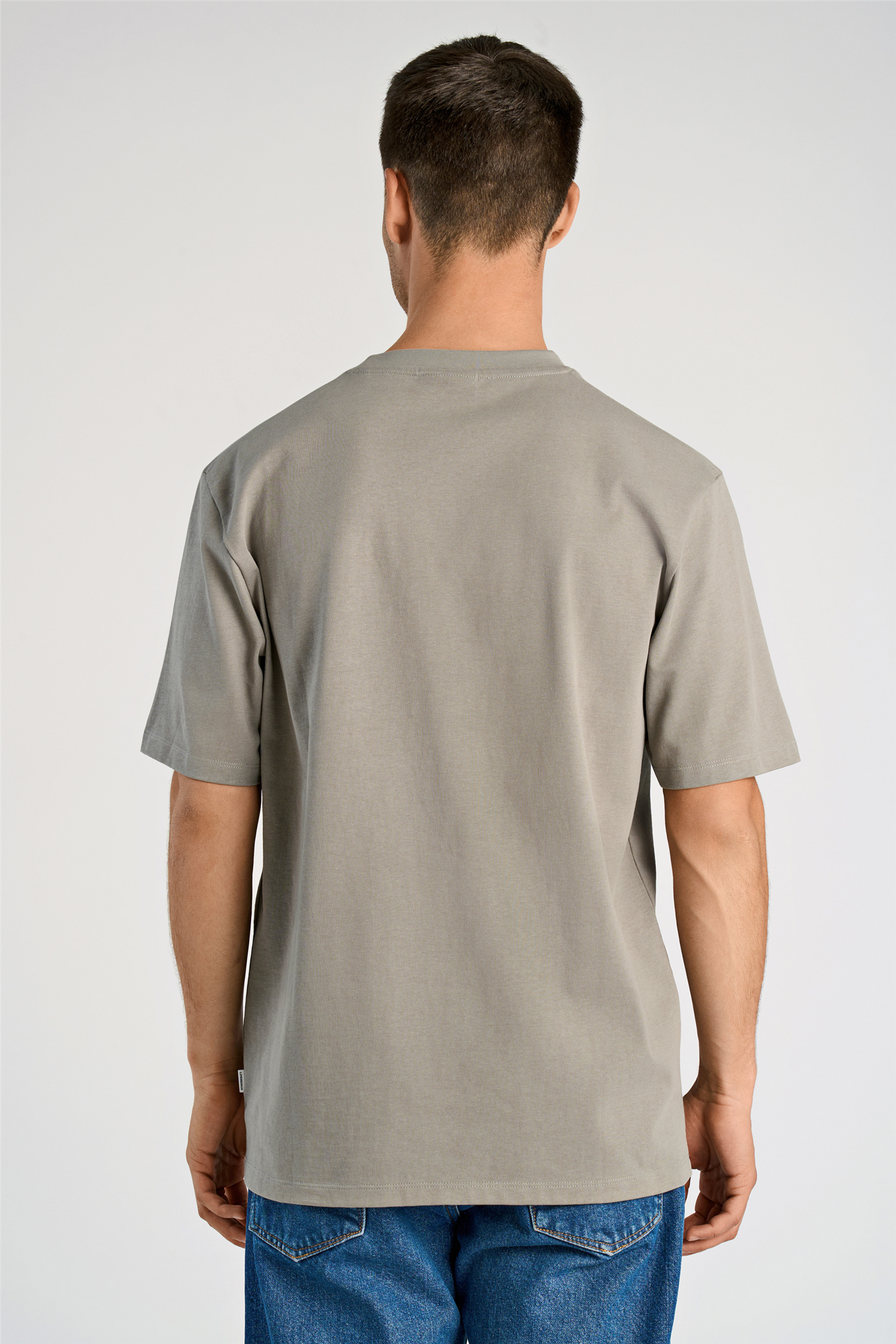 O-neck tee oversize S/S Stone Grey