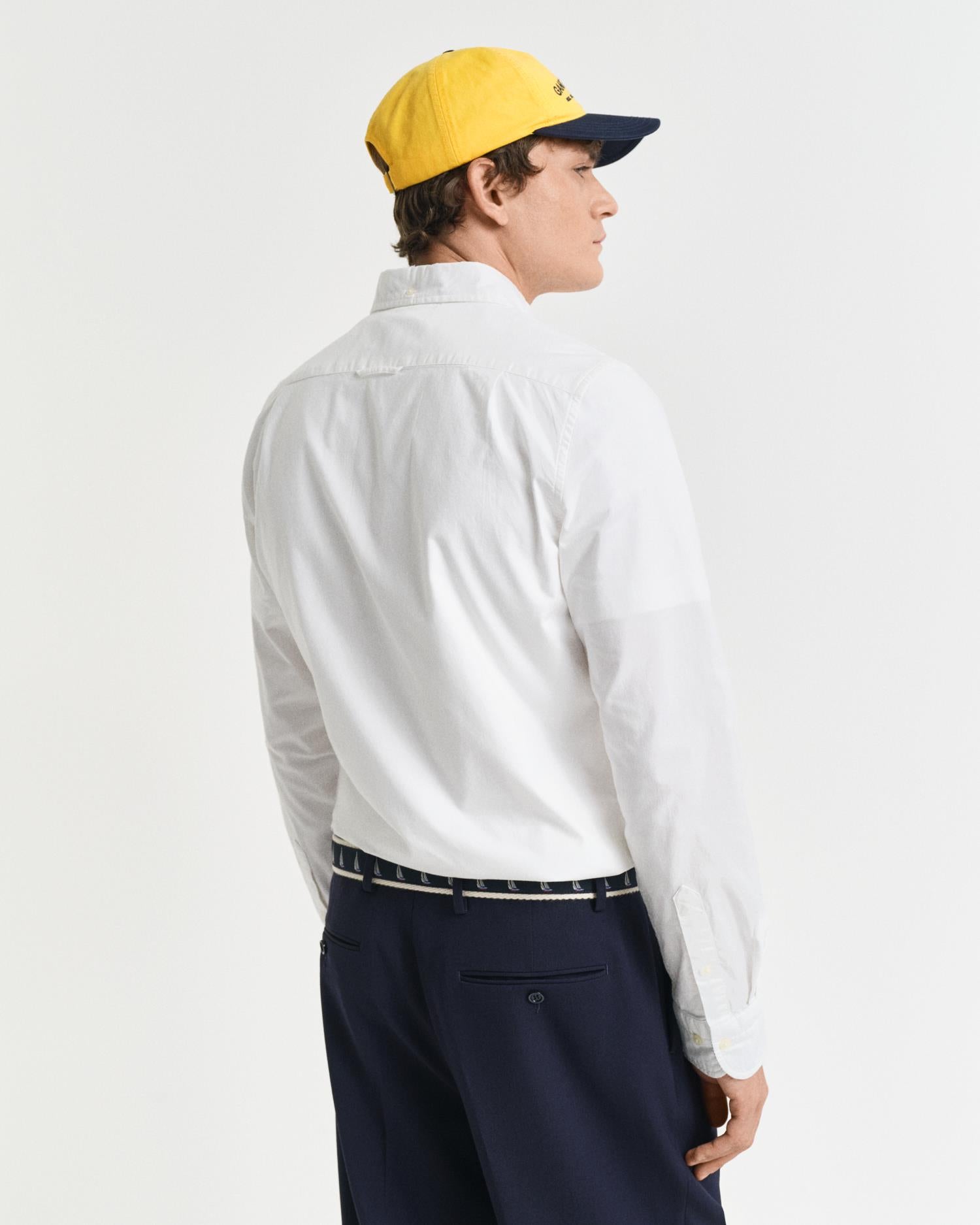Oxfordskjorte I Slim Fit Med Stretch White