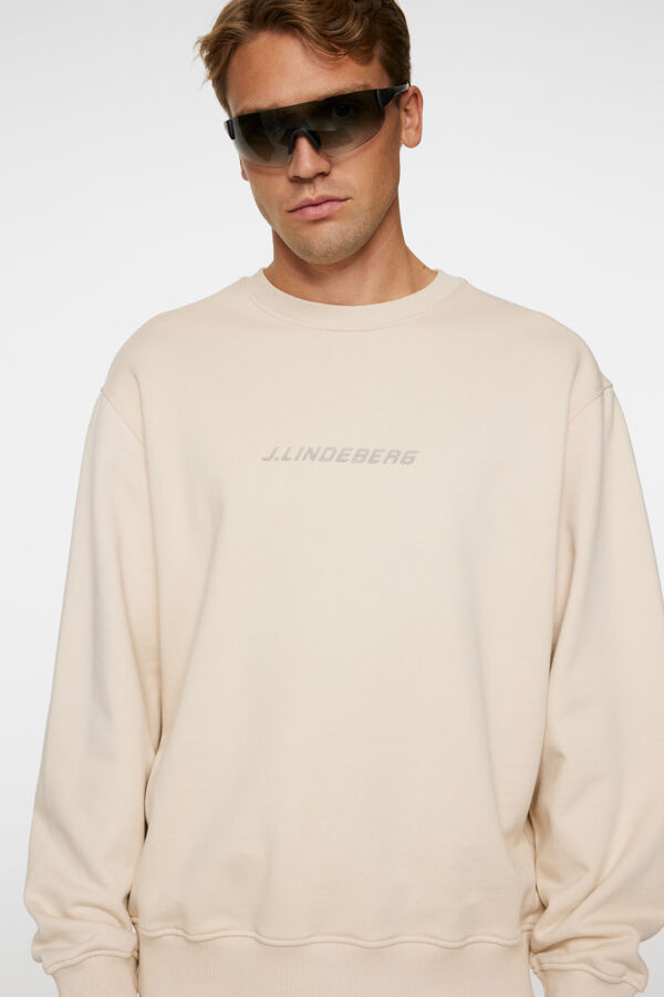 Callan Logo Crew Neck Beige