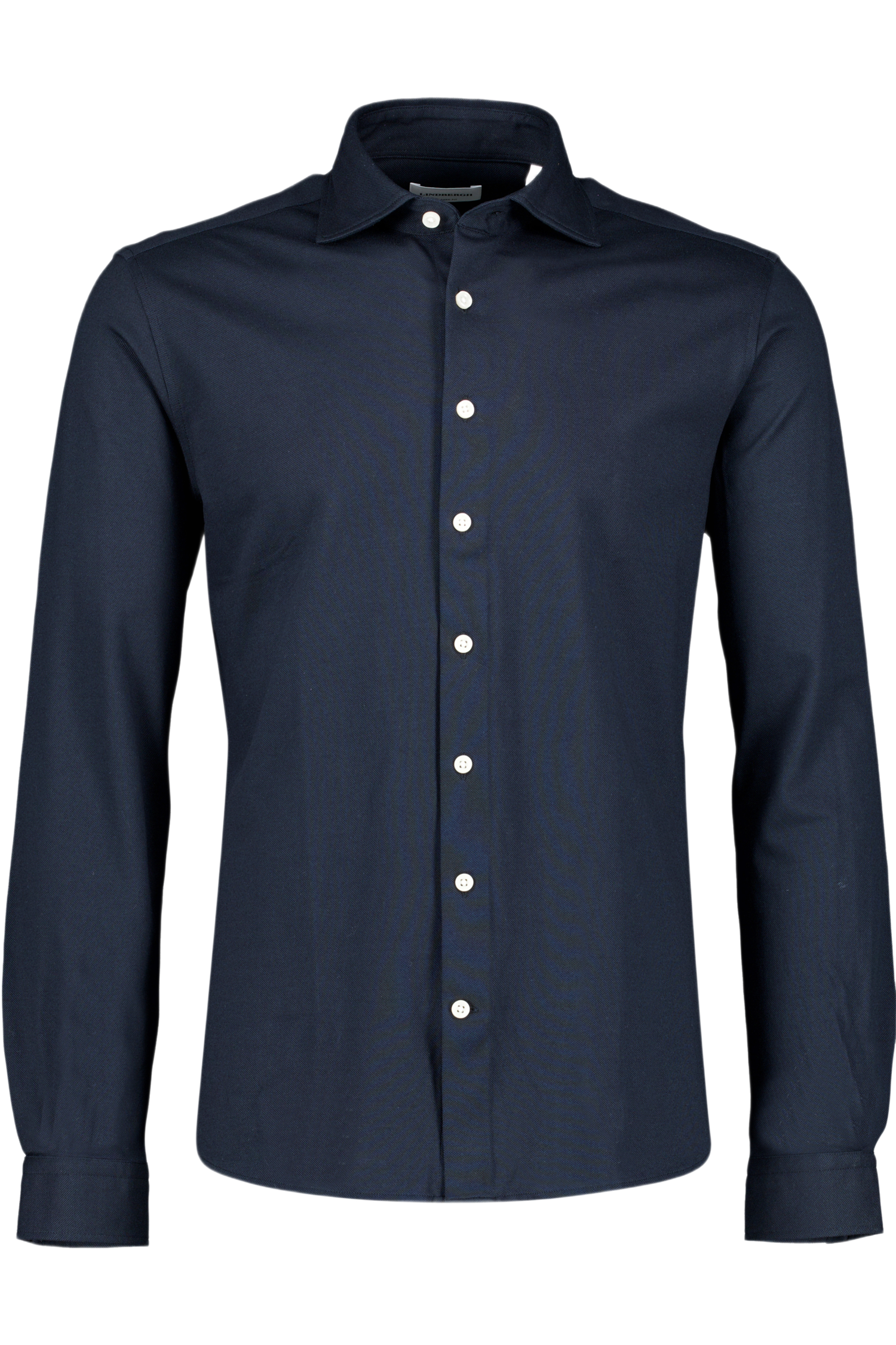 Knitted Dress Shirt L/s Deep Blue