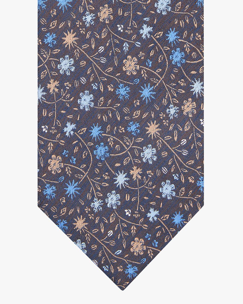 Tie Silk Woven Brown Brown