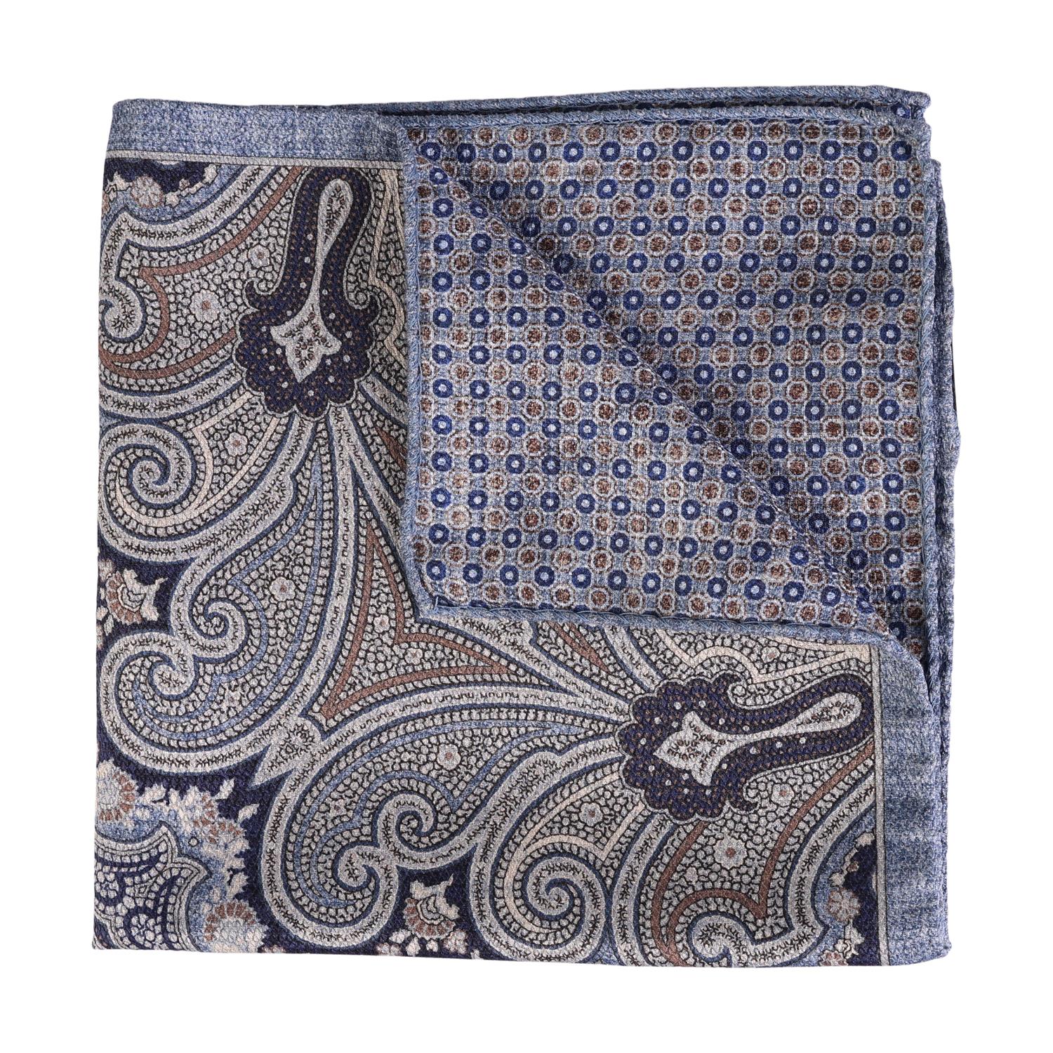 Double face pocket Blue Print