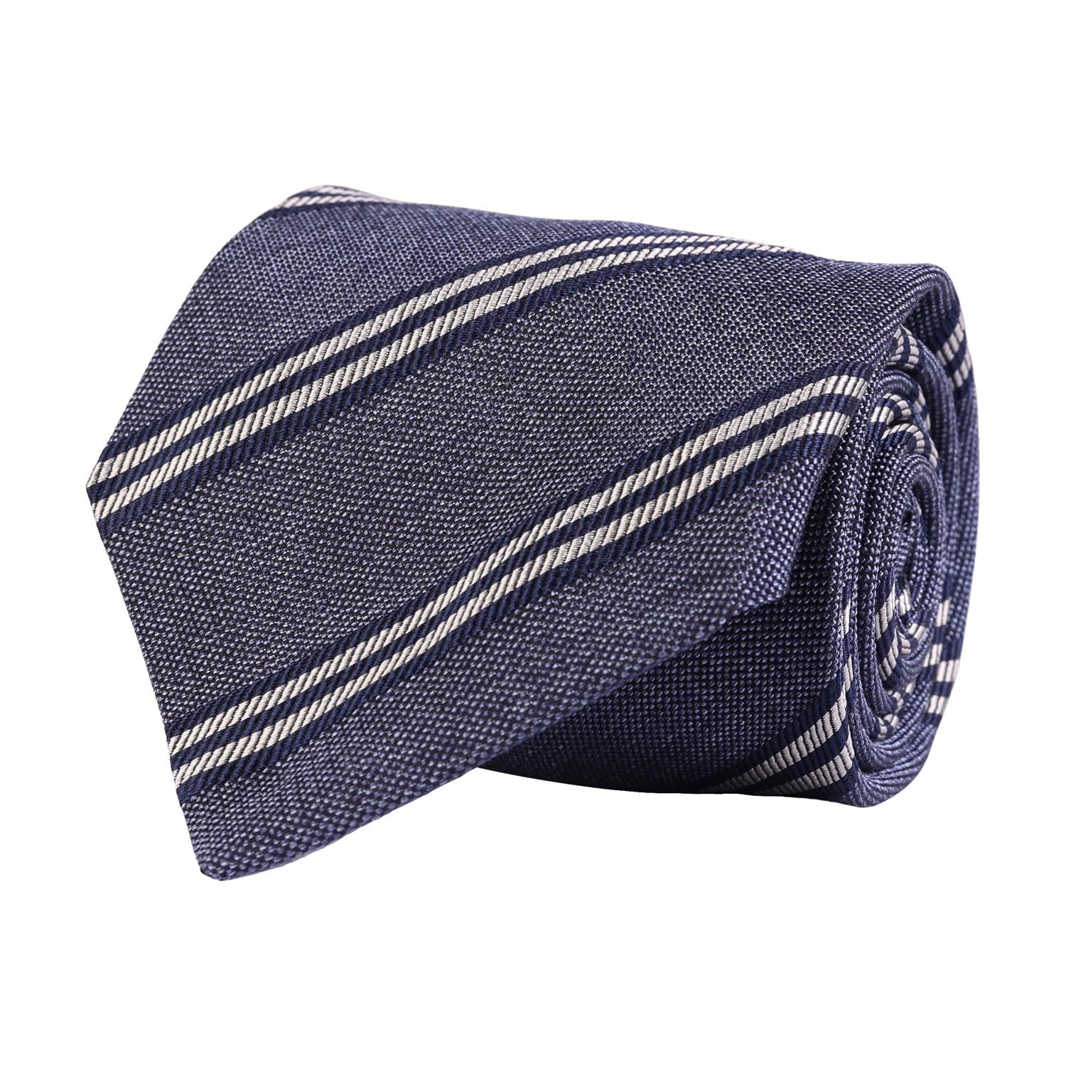 Amanda tie Blue Melange