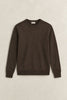 Cotton Wool C-Neck Brown Melange