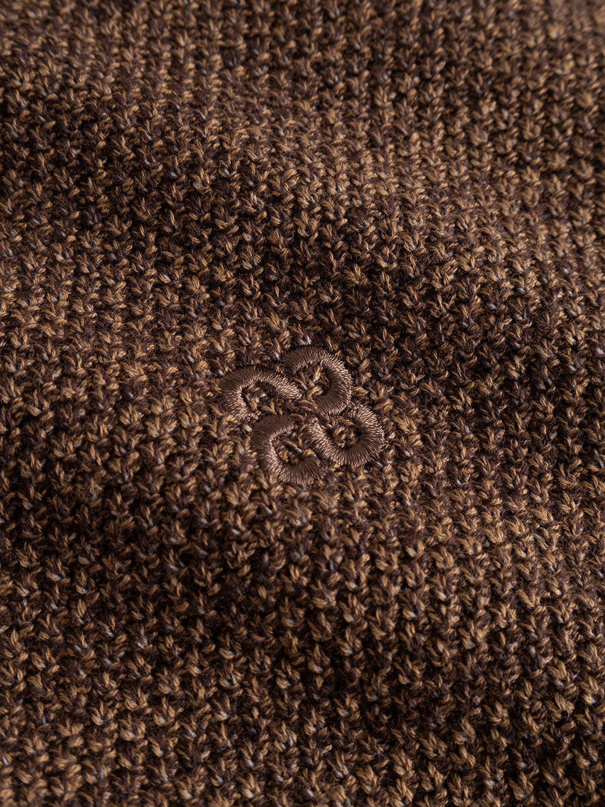 Gablamix Coro O-Neck Lsknit Brown Slate