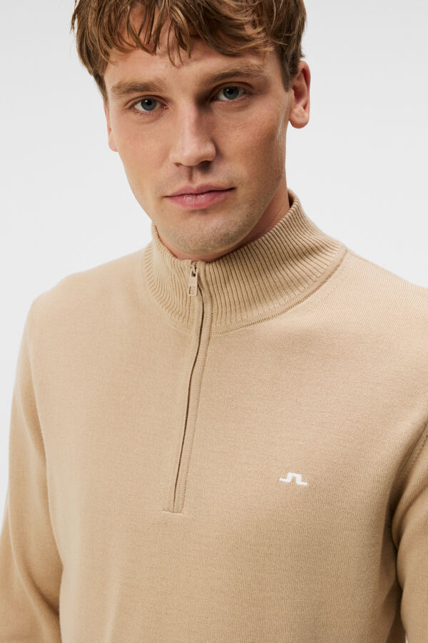 Kian  zippet sweathher Light Beige