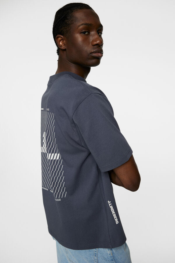 Hale Seasonal Print T-shirt Ombre Blue