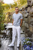 Mouliné o-neck tee S/S Blue Bird Mix