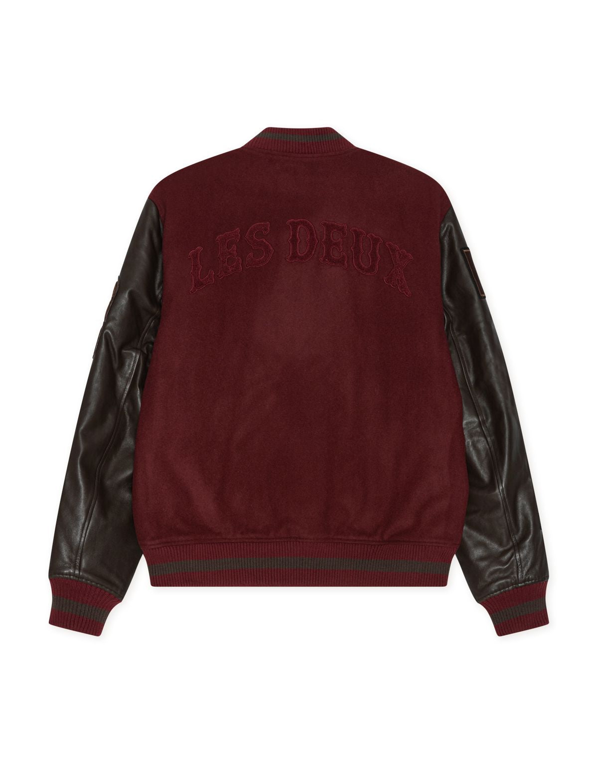 Varsity Jacket Chocolate Truffle Red