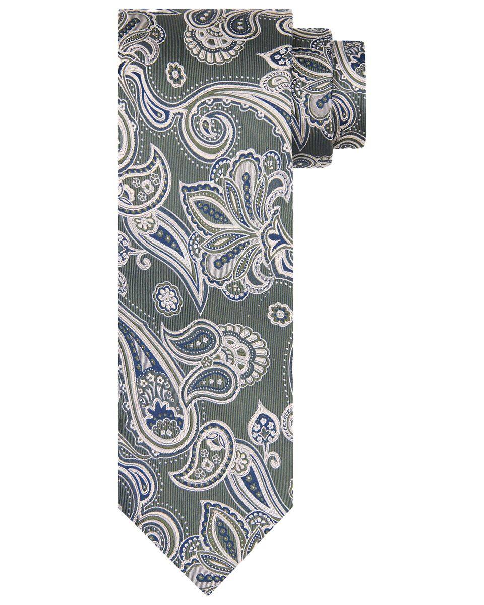 Tie Silk Woven Green Green
