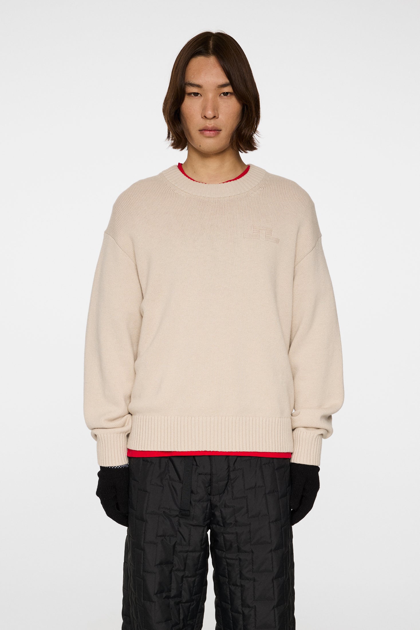Eddy cotton wool crew neck Moonbeam