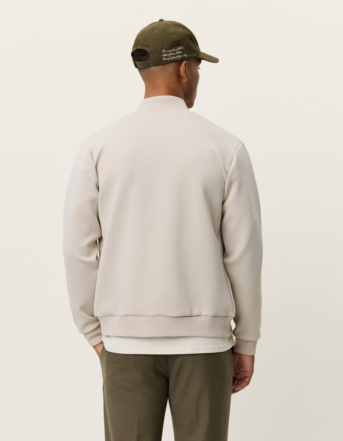 Ballier crew Track jacket Light Sand