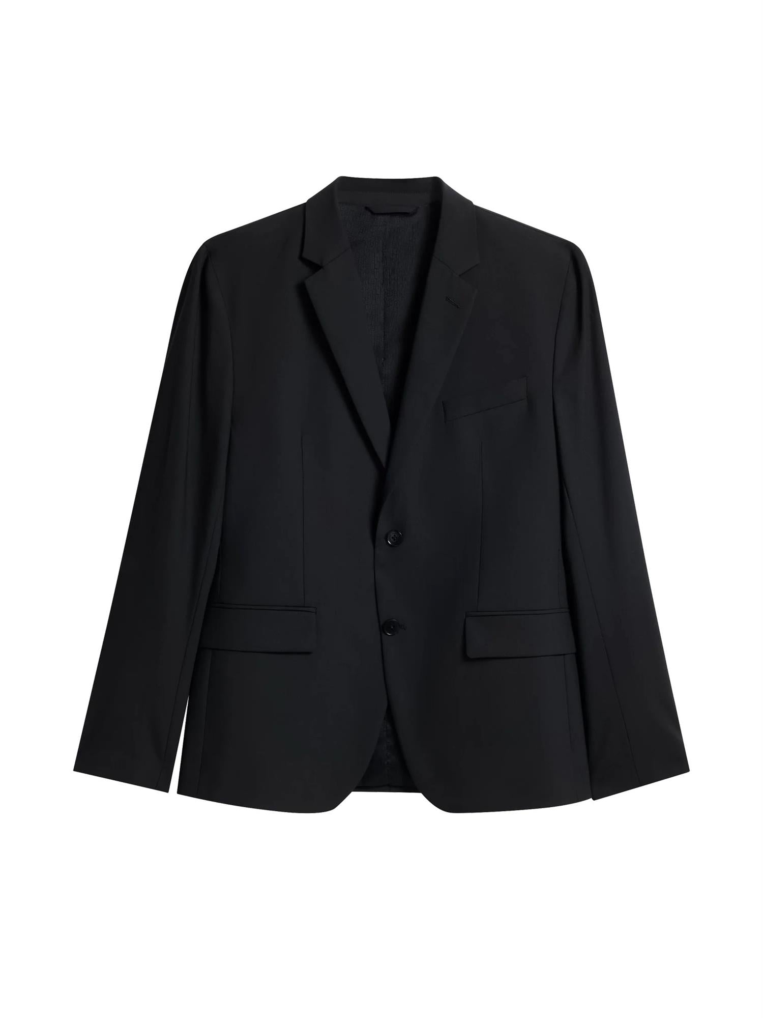 Carlton rib cardigan blazer Black