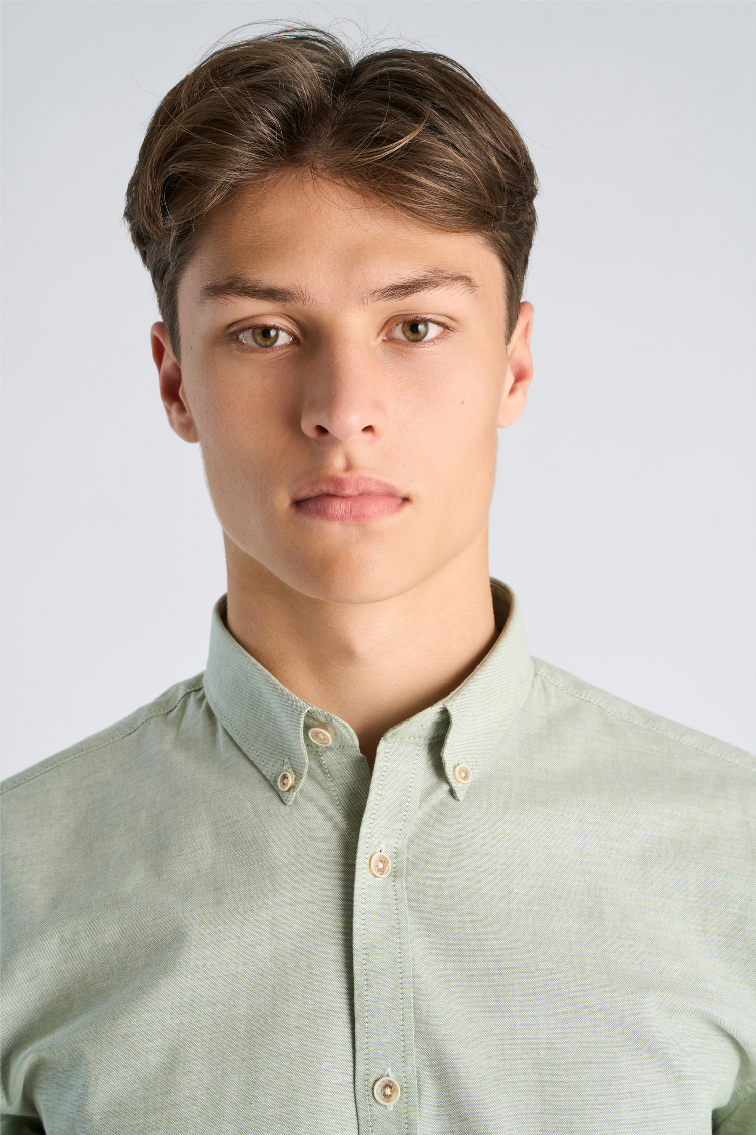 Oxford superflex shirt L/S Lt Army