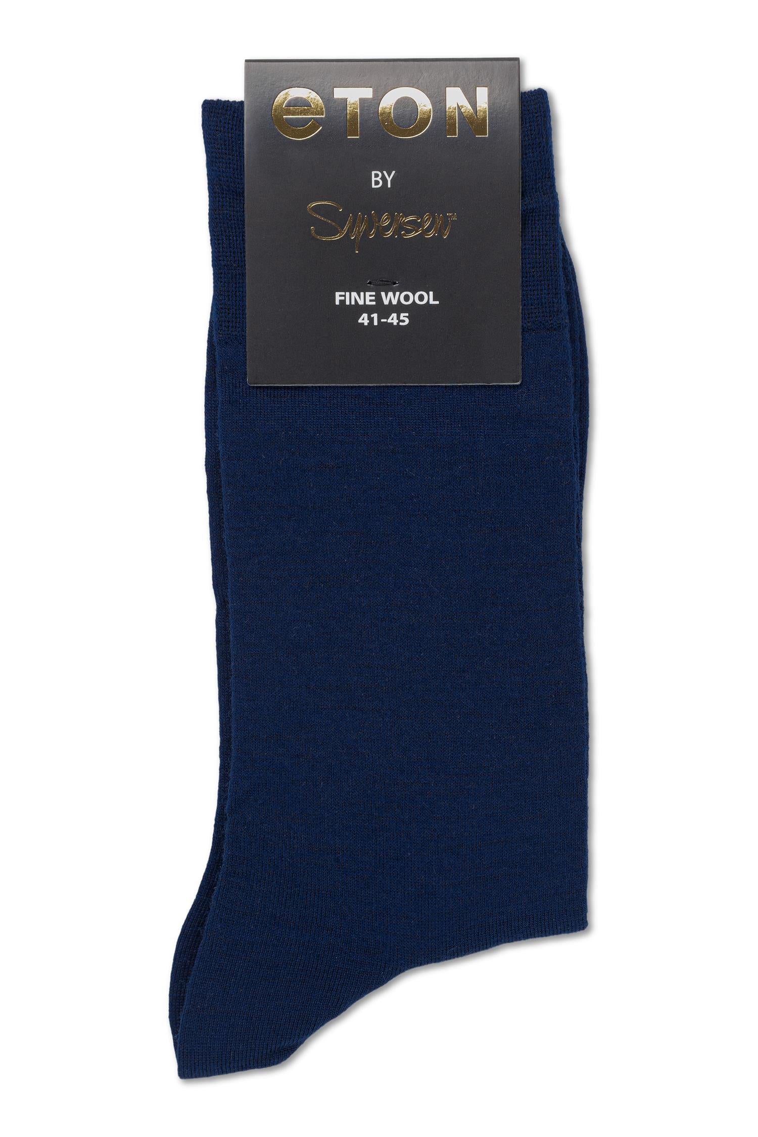 Eton Fine Wool Plain Navy