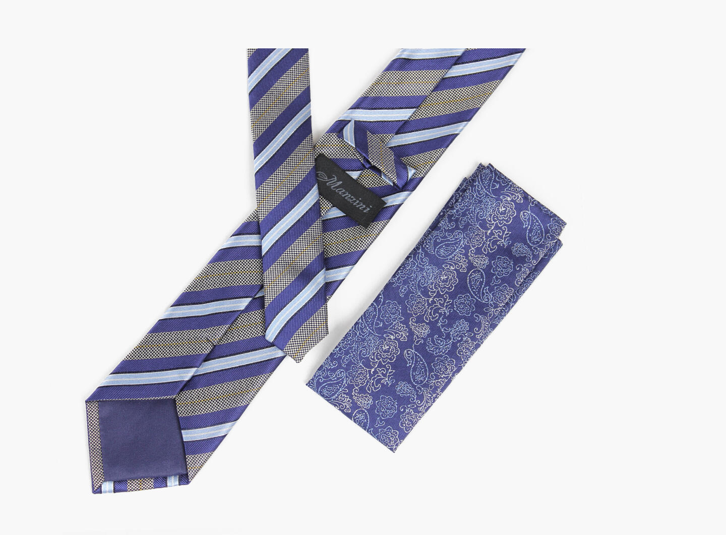 Manzini slips + tørkle Blå