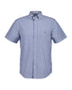 Reg Classic Poplin Stripe SS Shirt College Blue
