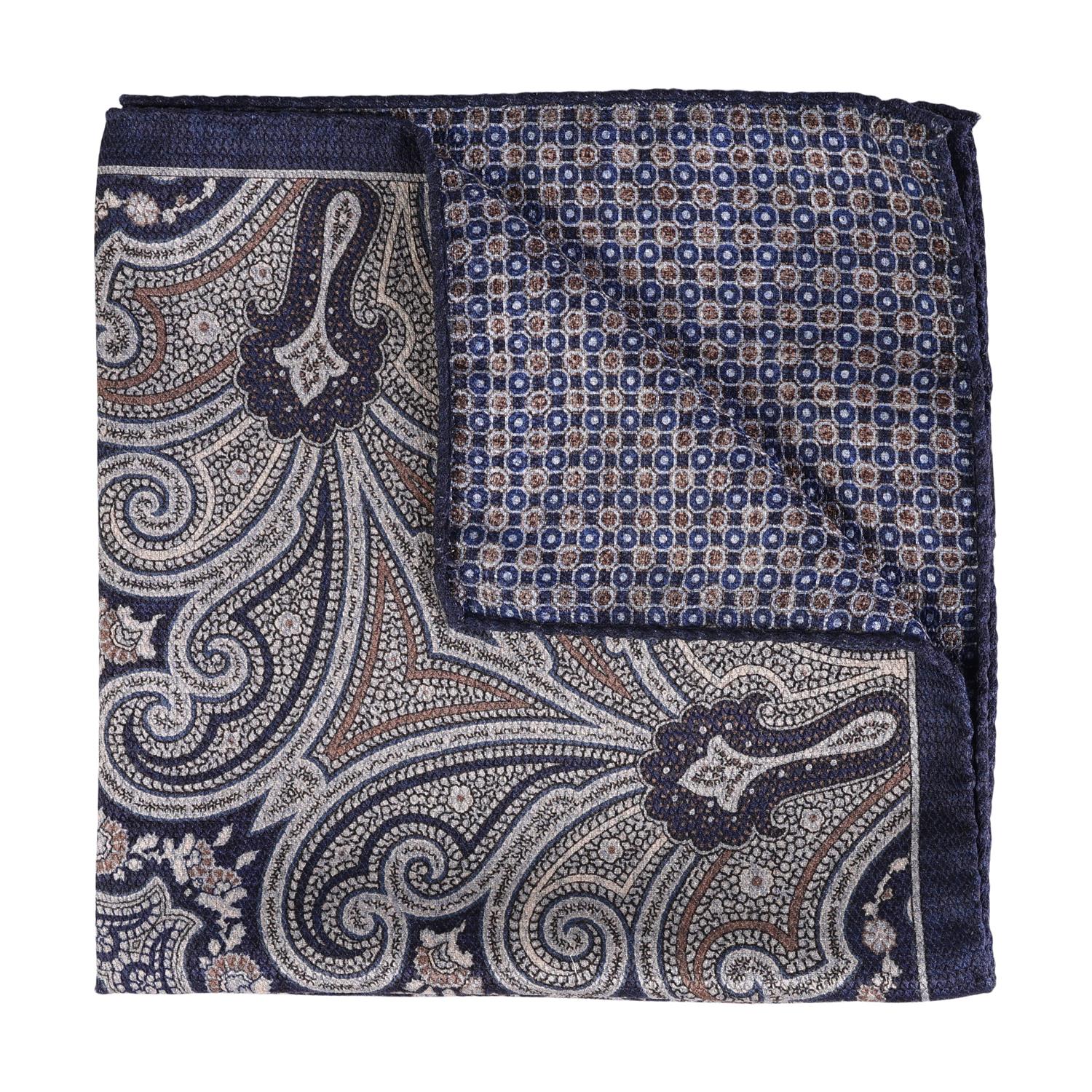 Double face pocket Blue Print