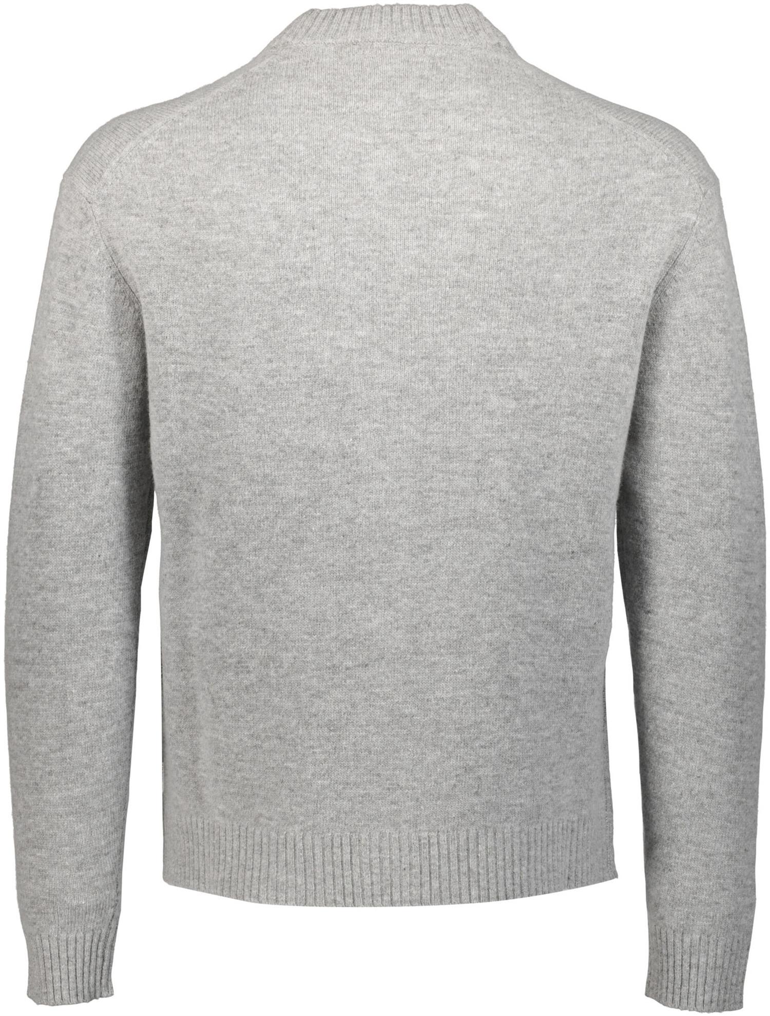 Lambswool button cardigan Lysegrå