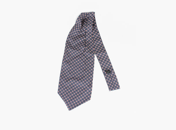 Montecristo printed ascot Marine Blå